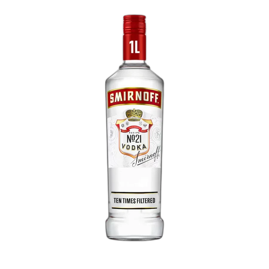 Smirnoff Red Vodka 6x1L product shot
